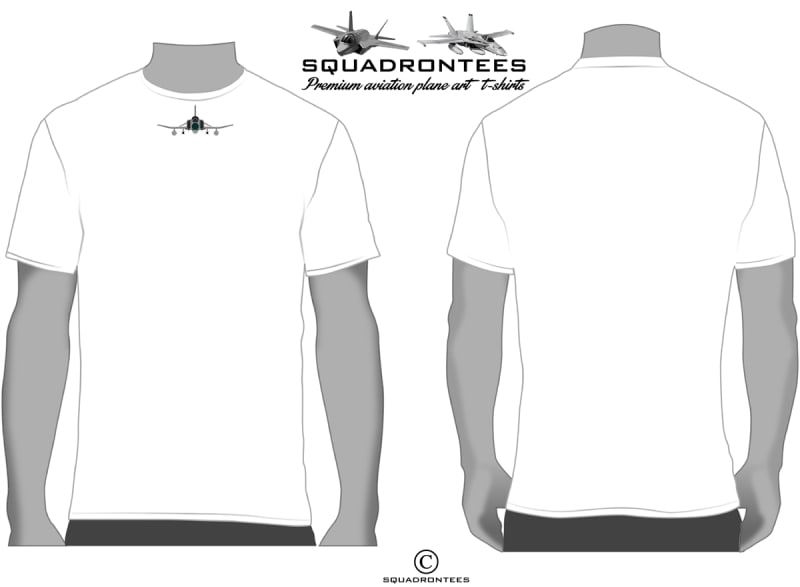 F-4 Phantom Neckline Tees- Premium Plane Art Squadron T-Shirt