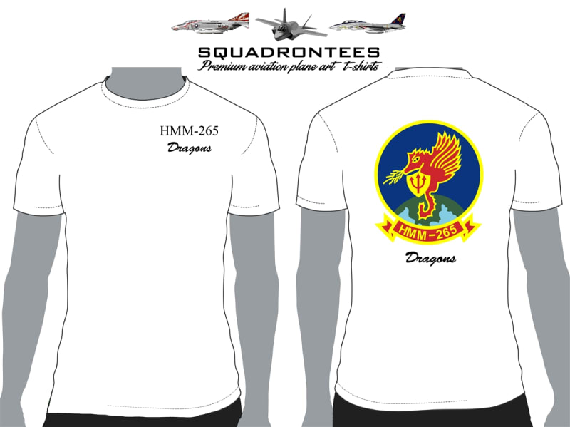 HMM-265 Dragons Squadron T-Shirt, USMC Licensed Product