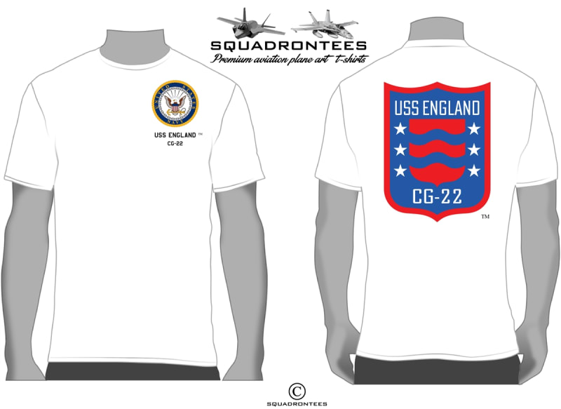 USS England CG-22 T-Shirt - USN Licensed Product