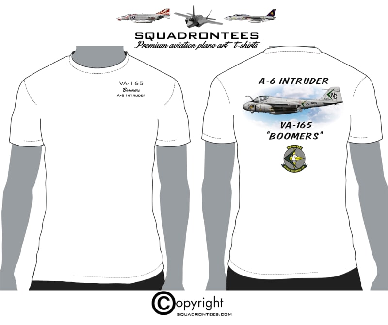 VA-165 Boomers A-6 Squadron T-Shirt - USN Licensed Product