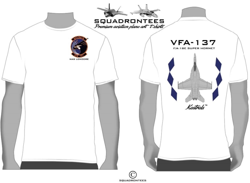 VFA-137 Kestrels F/A-18 Squadron T-Shirt D5 - USN Licensed Product