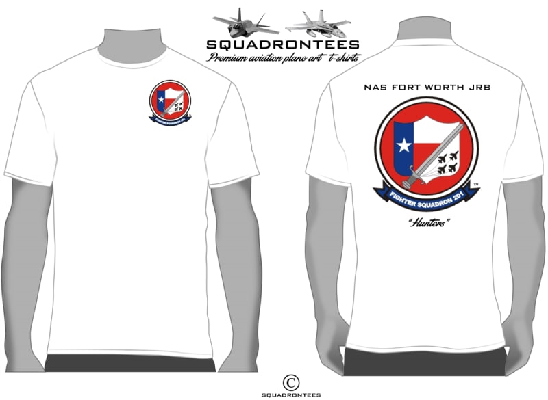 VFA-201 Hunters Logo Back Squadron T-Shirt - USN Licensed Product