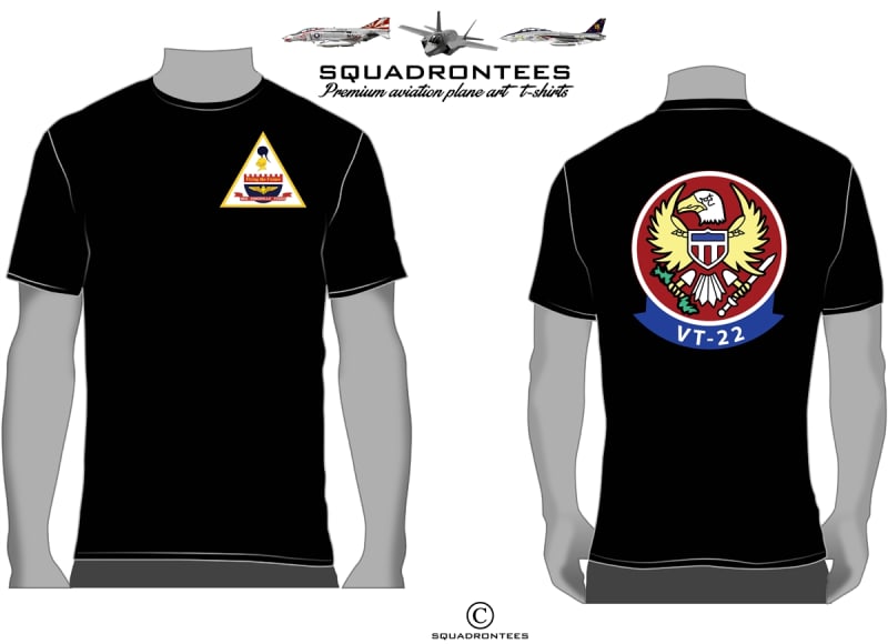 VT-22 Golden Eagles NAS Kingsville Squadron T-Shirt D2, USN Licensed Product