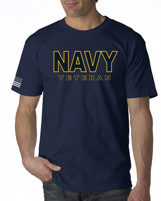 Navy Veteran T-Shirt D1 - USN Licensed T-Shirt