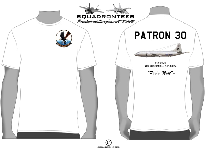 VP-30 Pro's Nest P-3 Squadron T-Shirt, USN Squadron T-Shirt