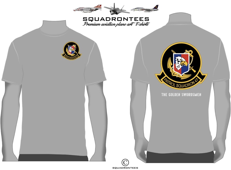 VP-47 Golden Swordsmen Squadron T-Shirt D6, USN Licensed Item