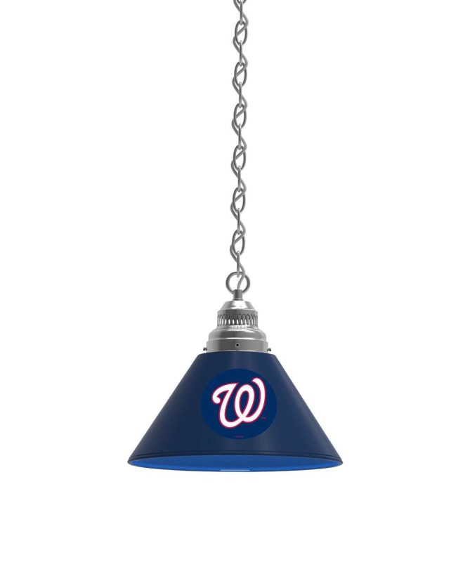 Washington Nationals Pendant Light with Chrome FIxture