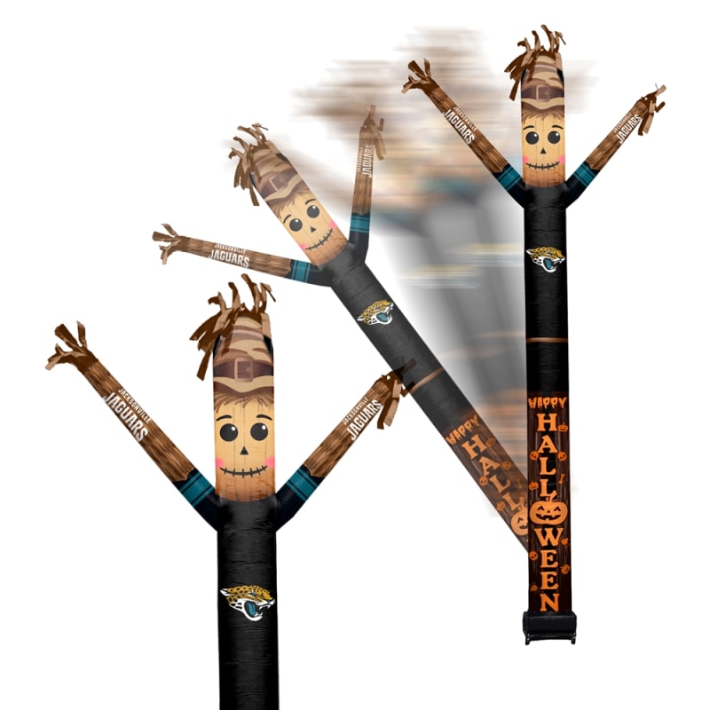 Jacksonville Jaguars Inflatable Crazy Halloween Scarecrow Sports Fan  8 ft Tall 