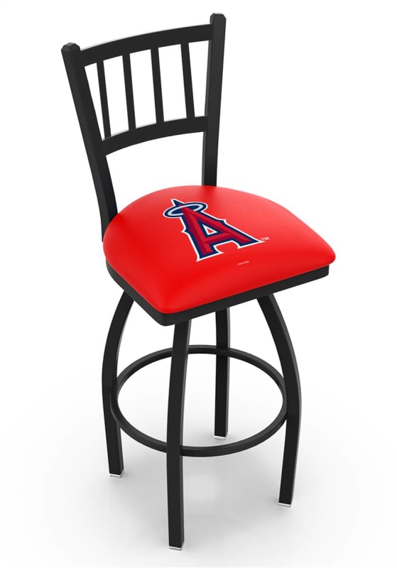Los Angeles Angels 36" Swivel Bar Stool with Black Wrinkle Finish  