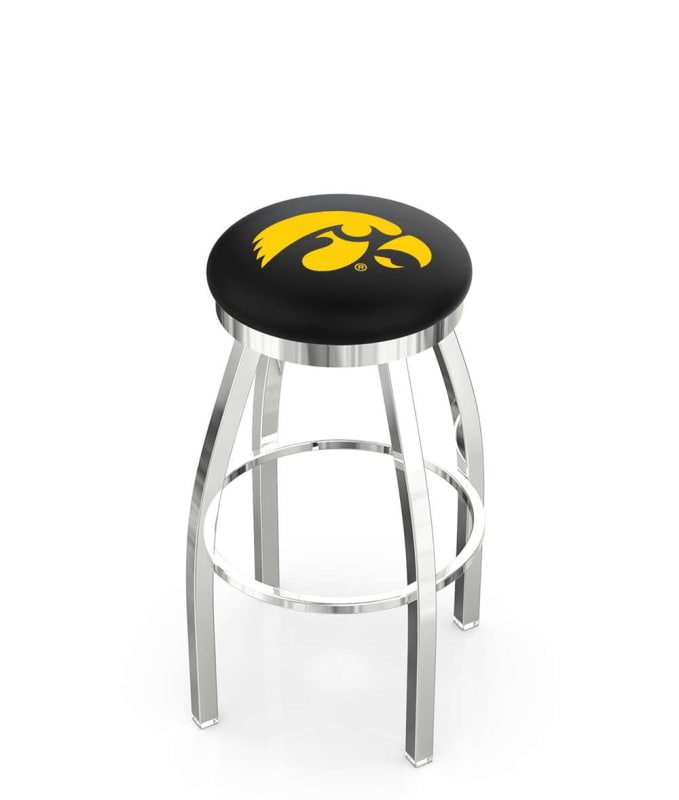  L8C2C Iowa 30" Swivel Bar Stool with Chrome Finish  