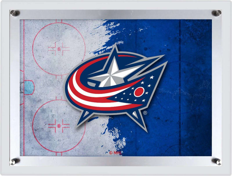 Columbus Blue Jackets 32 in. x 23.5 in. Backlit LED Sign