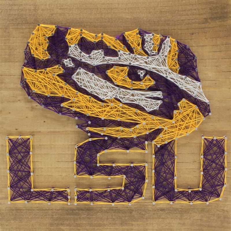 String Art Lsu LSU Louisiana State Tigers String Art Kit