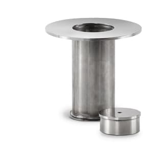 Floor Socket, and End Cap for Removable Retractable-belt Posts 1.5" Lip