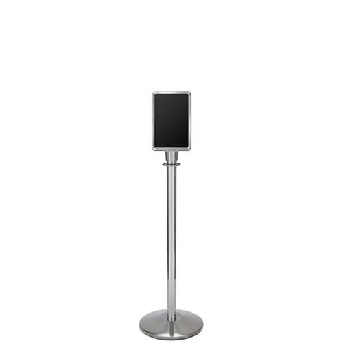 “7x11 sloped base sign stand vertical stainless steel”