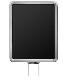 11" x 14" Radius Corner Sign Frame for 10' Beltrac Stanchons