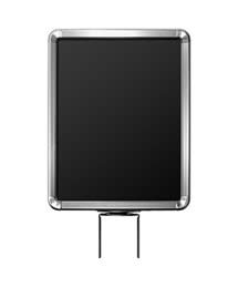 8.5" x 11" Radius Corner Sign Frame for 10' Beltrac Stanchions