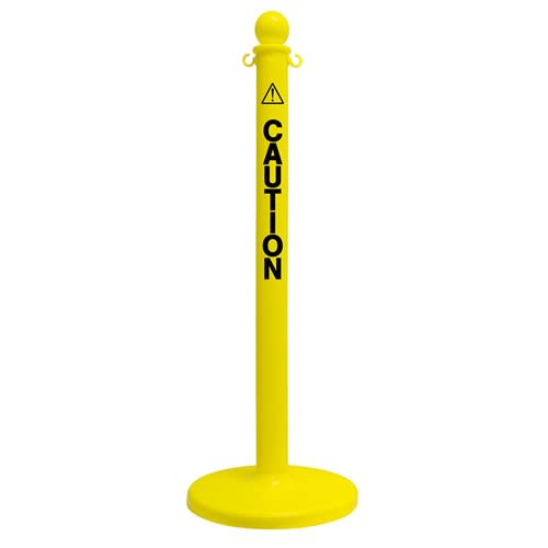 2.5" Plastic Safety Stanchion Black