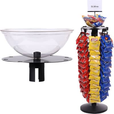 Merchandizing Wheel with Display Bowl
