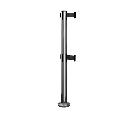 “QueuePro Twin 250 fixed stanchion with dual ADA belts” “QueuePro Twin 250 fixed stanchion with dual ADA belts”