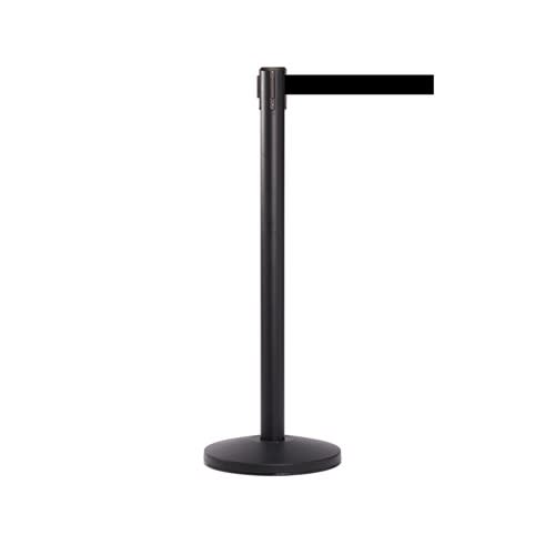 “Economical queue barrier post with red retractable belt” “Economical queue barrier post with red retractable belt”