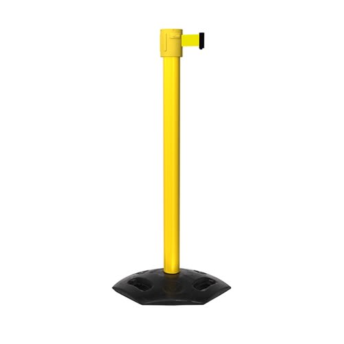 “Long-belt industrial safety barrier with rubber base” “Long-belt industrial safety barrier with rubber base”