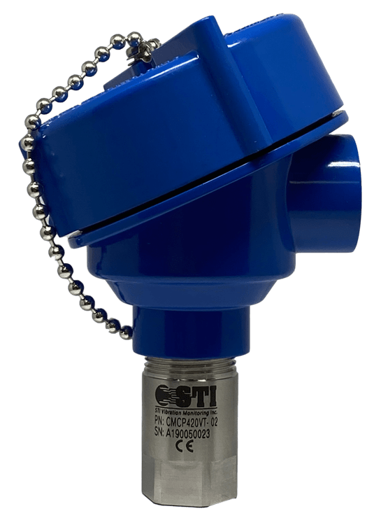 CMCP420VT-T/Ex IECEx/ATEX Approved 4-20mA Dual Output Vibration and Temperature Output