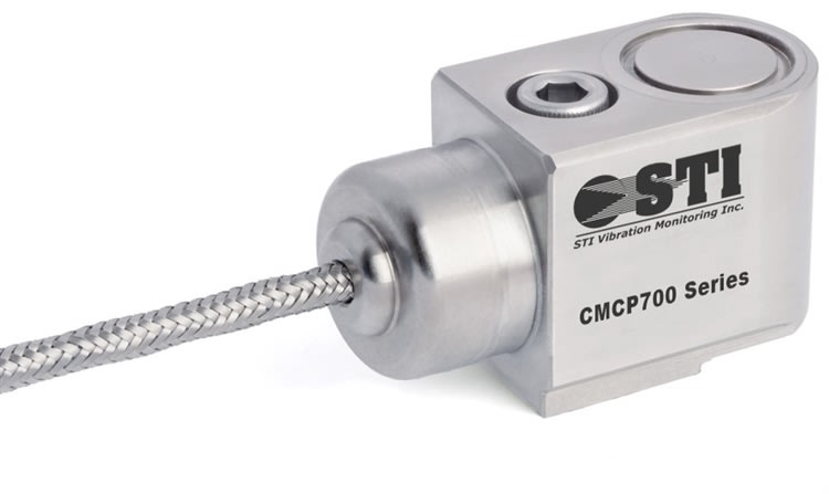 Side Exit Transmitter with Integral Braided Armored Cable Vibration Analysis Equipment