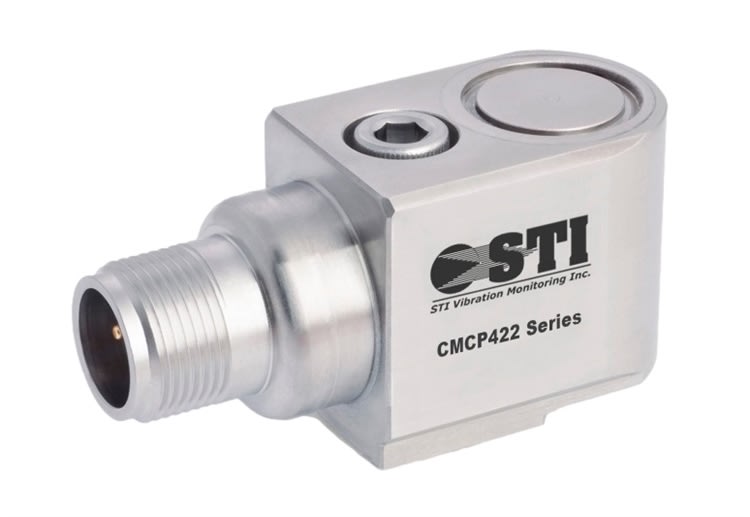 Intrinsically Safe 4-20 mA Output Sensor, Acceleration and Temperature, Side Exit MS 3 Pin 5015 Connector, Transmitter Vibration Analysis Equipment