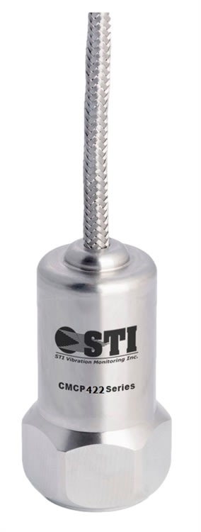 Velocity Transmitter, Top Exit with Integral Braided Cable Vibration Analysis Equipment