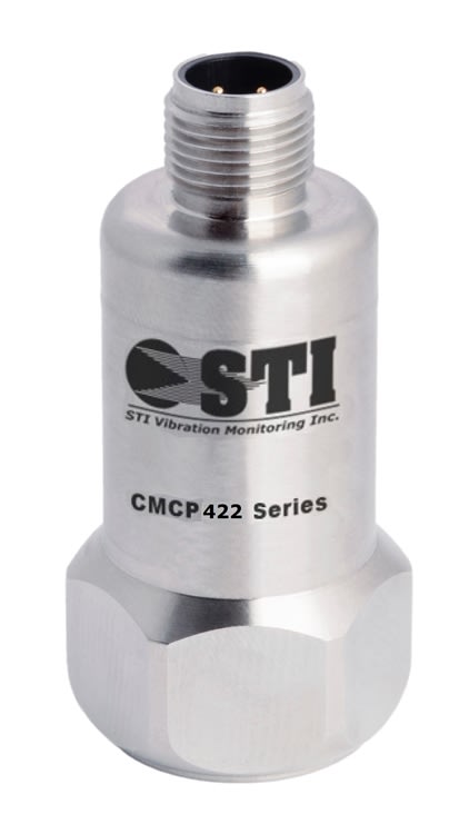 Top Exit M12 4 Pin Connector Transmitter Vibration Analysis Equipment