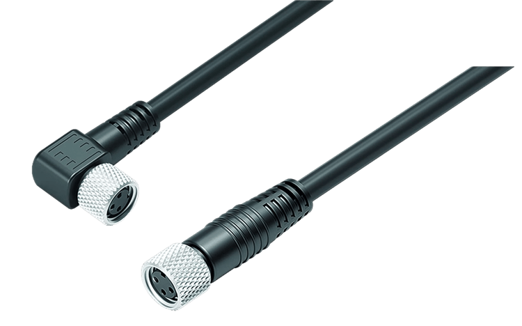 CMCP603C 3-Pin M8 Accelerometer Extension Cable
