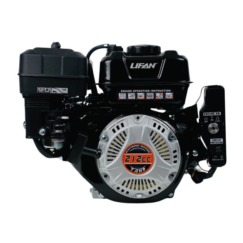212cc Lifan Electric Start Engine, 7 HP 3/4