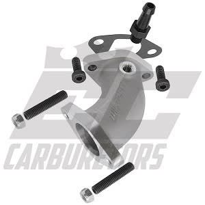 26mm Slide Carburetor Curved Intake Manifold for Clone/Predator - Angle Mount