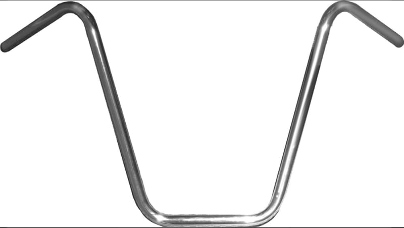 HANDLE BAR 7/8" APE HANGER 18" RISE CHROME