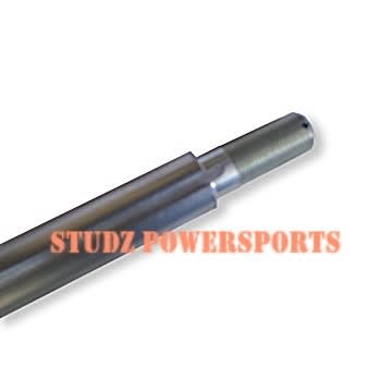 AXLE, SOLID STANDARD STEEL, 38" LENGTH, 1" DIA, 1-1/2" STEPPED ENDS (1-1/8" THREAD LENGTH), 2 OFFSET 1/4" KEYWAYS