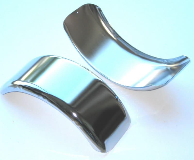 FENDER, CHROME-PLATED STEEL, 14.5″ LENGTH, 3.75″ HEIGHT, MAXIMUM WIDTH – 4.2″ FOR 4″, 5″ & 6″ TIRES