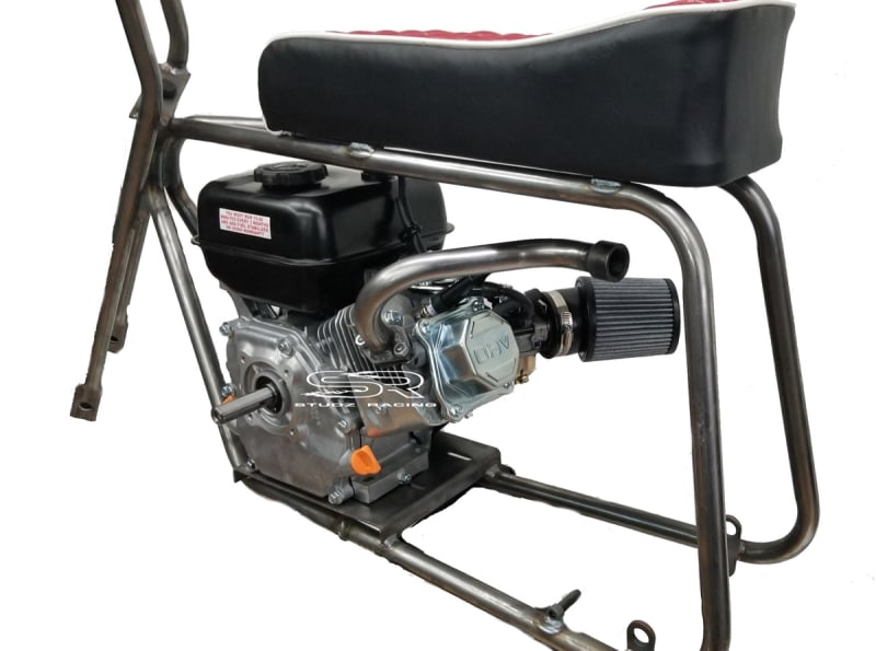 Center Exit Outlet Exhaust / Header Pipe For Screw On Muffler, GX200, GX160, 6.5 Chinese OHV, & 212 Predator