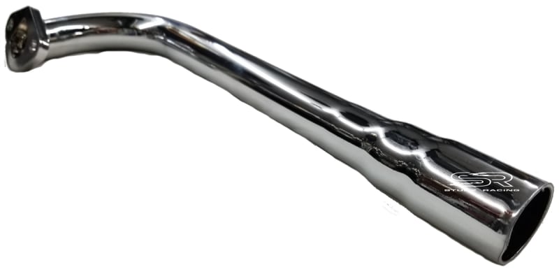 Chrome (Flared End) Exhaust Pipe Side Outlet 1"  Gx200,Clone ,Predator 212