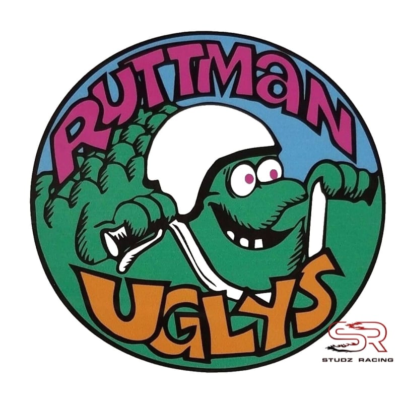 Ruttman Uglys Sticker 4" Diameter