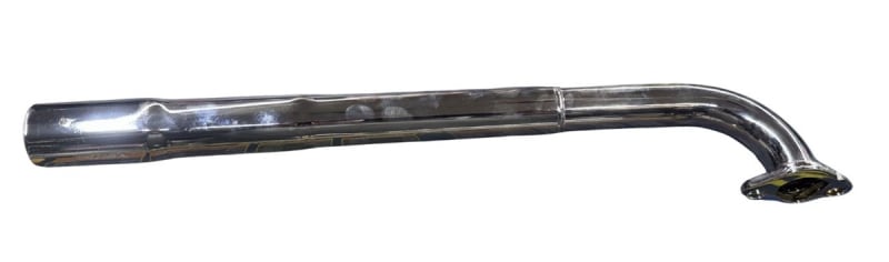 Chrome Exhaust / Header, Mini Bike, Drag Racing, SP28 with D Flange for GX200, 212 Predator, & 6.5 Clone