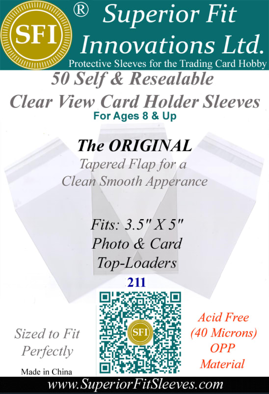 photo of Superior Fit Sleeves for 3.5 x 5 Card Top Loaders