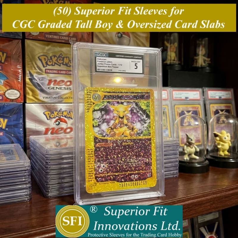 photo of Superior Fit Sleeves for  CGC Tall Boy Card Slabs
