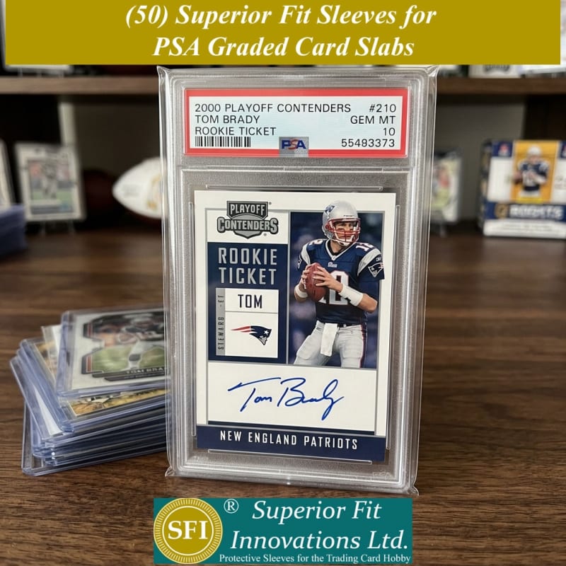 photo of Superior Fit Sleeves for PSA Graded Card Slabs photo of Superior Fit Sleeves for PSA Graded Card Slabs