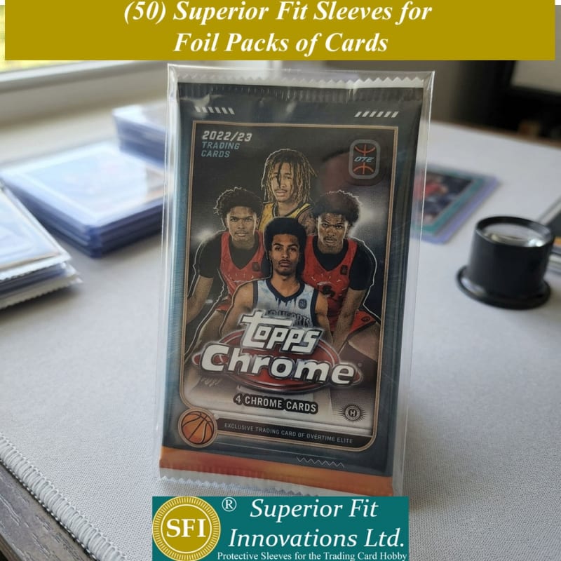 Superior Fit Sleeves for Sports Foil Packs of Cards
