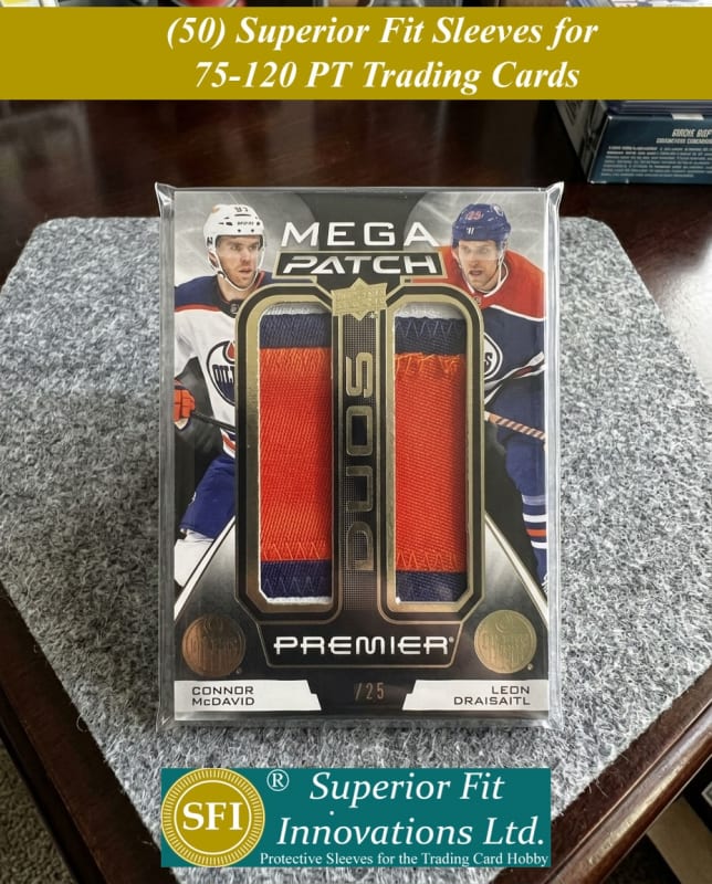 Superior Fit Sleeves for 75-120 PT Sports Jersey Cards