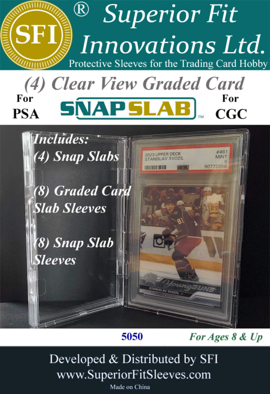 Snap Slab for PSA and CGC Graded Card Slabs 4 Pack