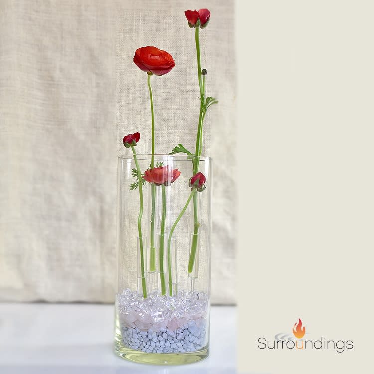 Glass Needle Bud Vase Set