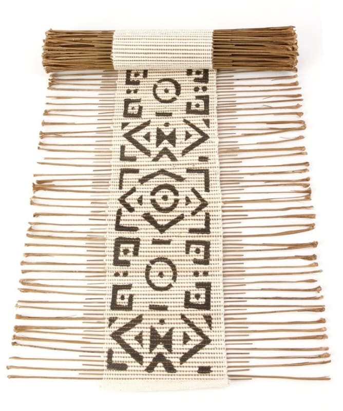 Black and White Twig Table Runner