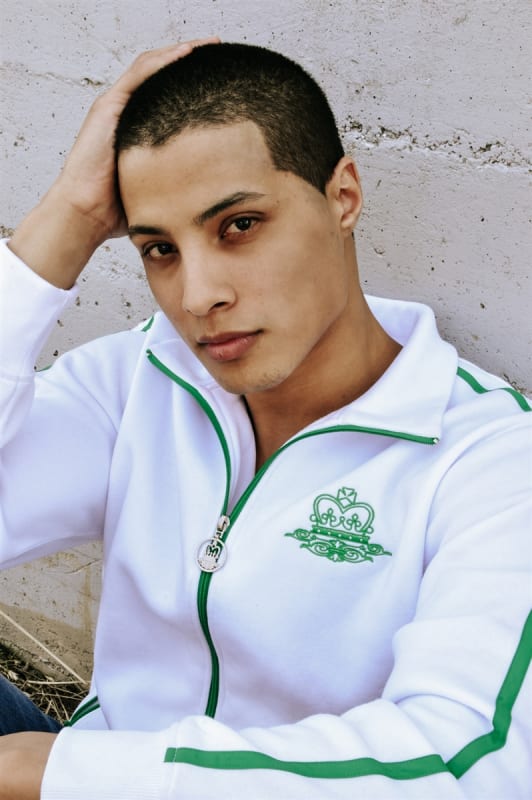 M's Lightweight Athletic Sweatshirt - White/Green