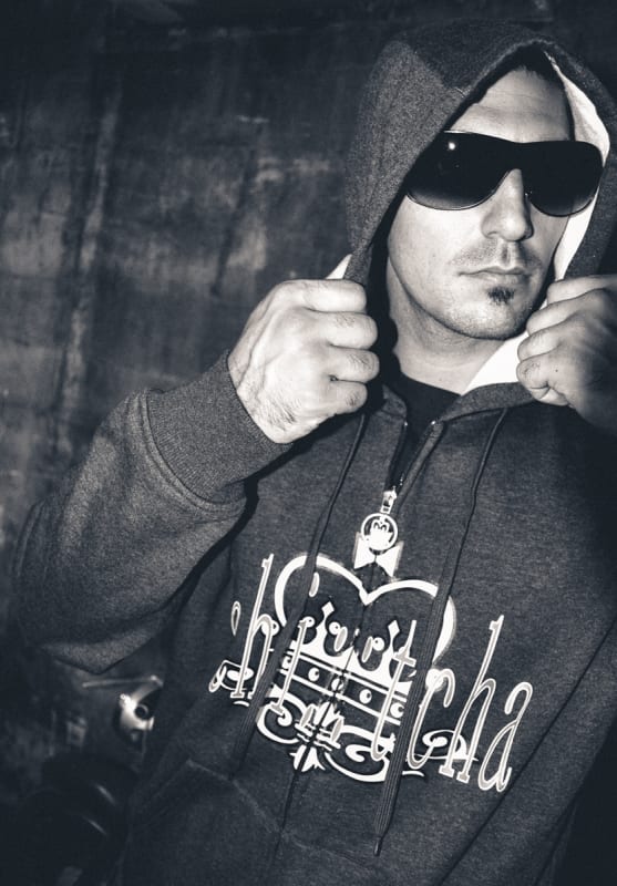 M's Logo Graphic Urban Hoodie Black